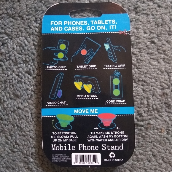 Blue Nebula Galaxy Phone Stand - Picture 4 of 4